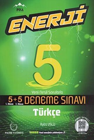 Palme 5. Sınıf Enerji Türkçe 5+5 Deneme Sınavı
