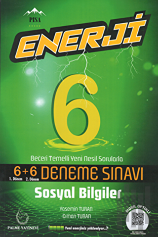 Palme 6. Sınıf Enerji Sosyal Bilgiler 6+6 Deneme Sınavı