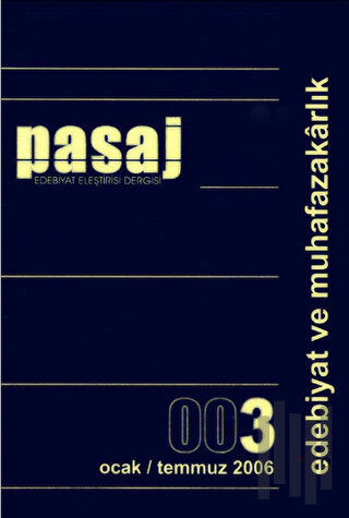 Pasaj Edebiyat Eleştiri Dergisi Sayı: 3