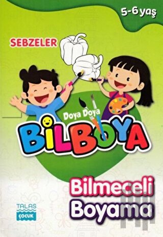 Sebzeler - Doya Doya Bil Boya Bilmeceli Boyama (5-6 Yaş) | Kitap Ambar