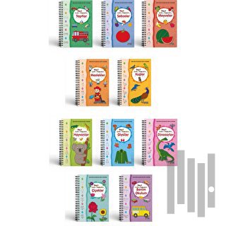 Spiralli Haydi Çizelim Boyayalım Serisi (10 Kitap)