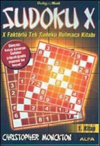 Sudoku X 1. Kitap X Faktörlü Tek Sudoku Bulmaca Kitabı
