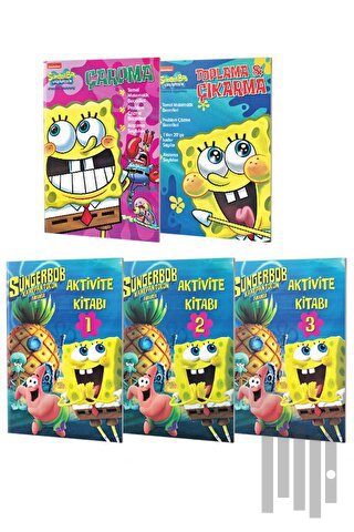 Sünger Bob Aktivite Kitapları Seti (5 Kitap Takım)