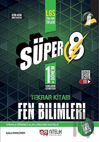 Süper 8 1. Dönem Fen Bilimleri Tekrar Kitabı | Kitap Ambarı
