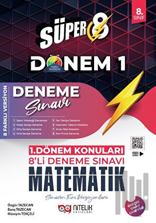 Süper 8 Matematik 1.Dönem 8’lİ Deneme Sınavı
