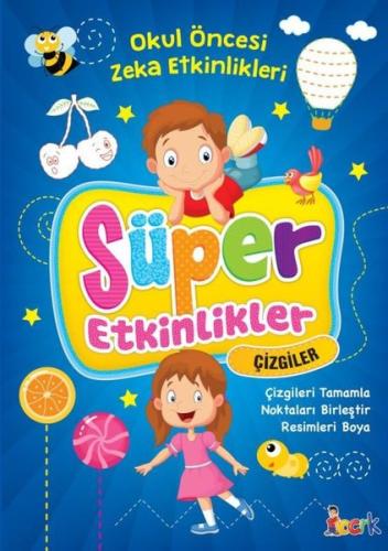 Süper Etkinlikler - Çizgiler-Okul Öncesi Zeka Etkinlikleri