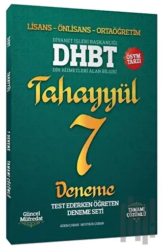 Tahayyül DHBT 7 Deneme Çözümlü