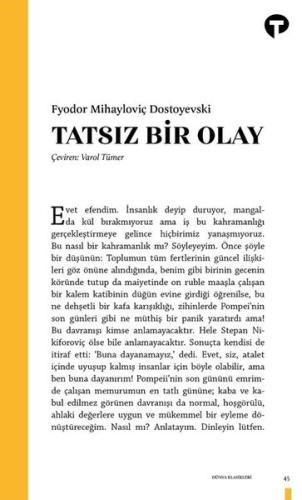 Tatsız Bir Olay