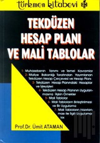 Tekdüzen Hesap Planı ve Mali Tablolar (Ciltli)