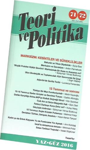 Teori ve Politika Dergisi Sayı - 71/72