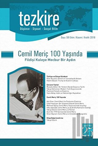 Tezkire Dergisi Sayı: 58 Ekim-Kasım-Aralık 2016
