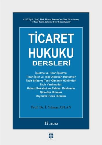 Ticaret Hukuku Dersleri | Kitap Ambarı