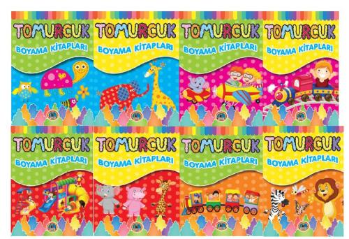 Tomurcuk Boyama Kitapları - Örnekli Boyama (8 Kitap) | Kitap Ambarı
