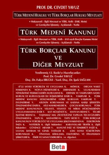 Türk Medeni Kanunu - Türk Borçlar Kanunu ve Diğer Mevzuat | Kitap Amba
