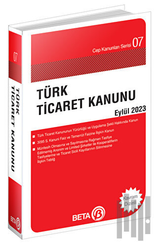 Türk Ticaret Kanunu - Eylül 2023 | Kitap Ambarı