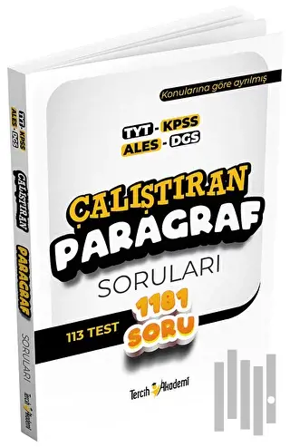 TYT KPSS ALES DGS Çalıştıran Paragraf Soruları | Kitap Ambarı