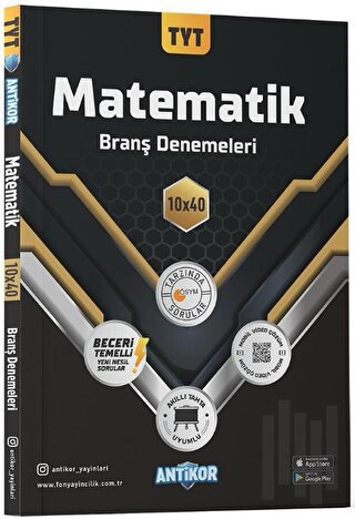 TYT Matematik 10x40 Branş Denemeleri | Kitap Ambarı