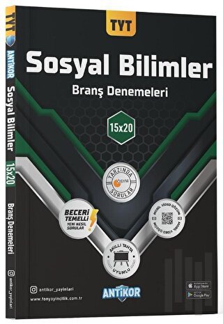 TYT Sosyal Bilimler 15x20 Branş Denemeleri | Kitap Ambarı