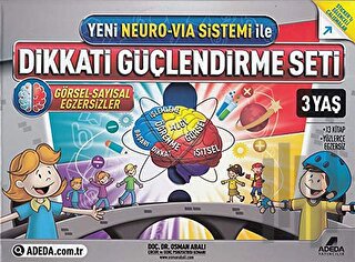 Yeni Neuro-Via Sistemi ile Dikkati Güçlendirme Seti 3 Yaş (3 Kitap) | 