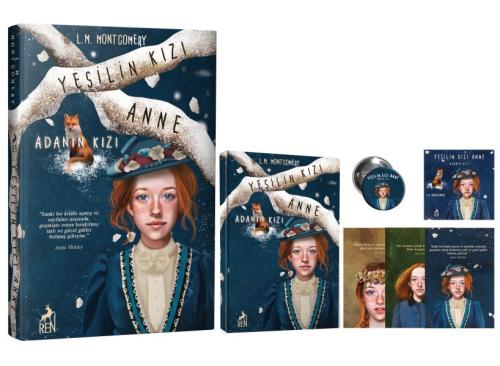 Yeşilin Kızı Anne 3 Adanın Kızı (Defter, Rozet, Ayraç ve Üç adet yılbaşı kartı Hediyeli)