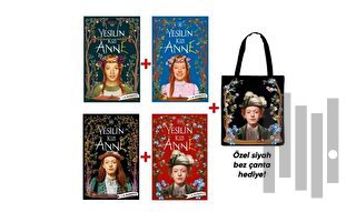 Yeşilin Kızı Anne Set (4 Kitap) - Siyah Bez Çanta Hediyeli