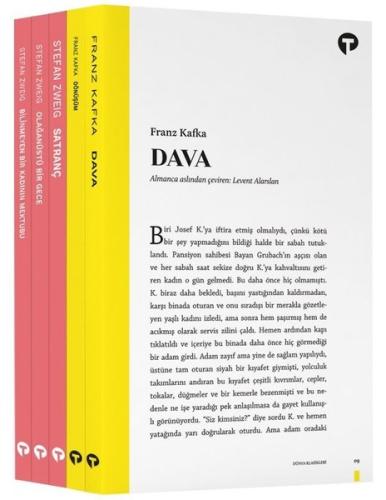 Yetişkin Klasikleri - Kafka ve Stefan Zweig Seti - 5 Kitap Takım