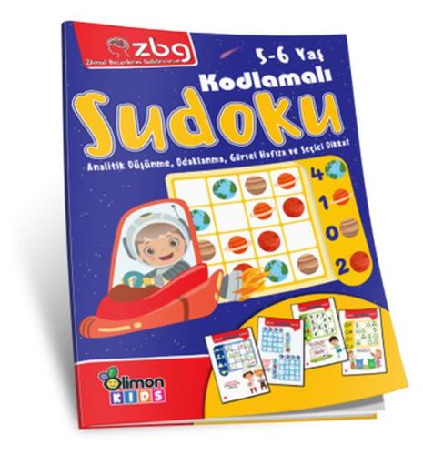Zbg 5-6 Yaş Kodlamalı Sudoku | Kitap Ambarı